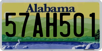 AL license plate 57AH501