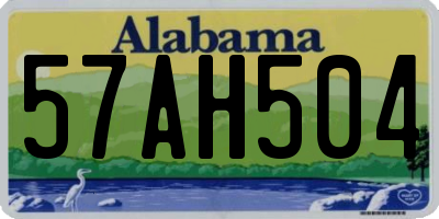 AL license plate 57AH504