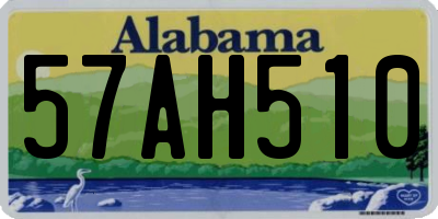 AL license plate 57AH510