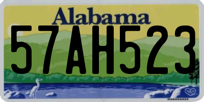 AL license plate 57AH523