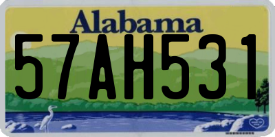 AL license plate 57AH531
