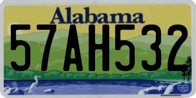 AL license plate 57AH532