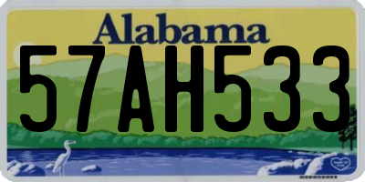 AL license plate 57AH533