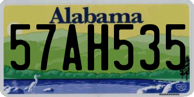 AL license plate 57AH535
