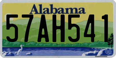 AL license plate 57AH541