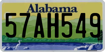 AL license plate 57AH549