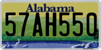 AL license plate 57AH550