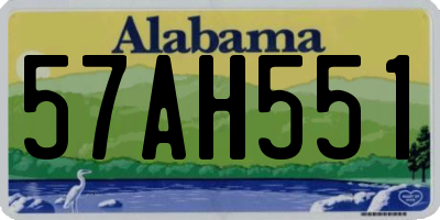 AL license plate 57AH551