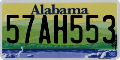AL license plate 57AH553