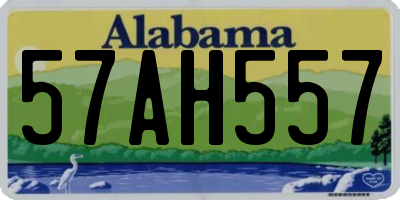 AL license plate 57AH557