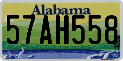 AL license plate 57AH558