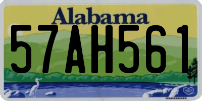 AL license plate 57AH561