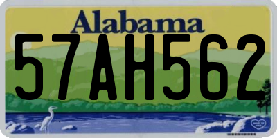 AL license plate 57AH562