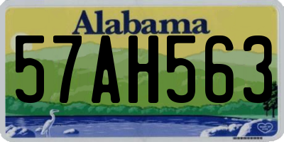 AL license plate 57AH563