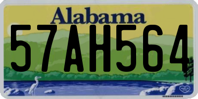 AL license plate 57AH564