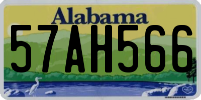 AL license plate 57AH566