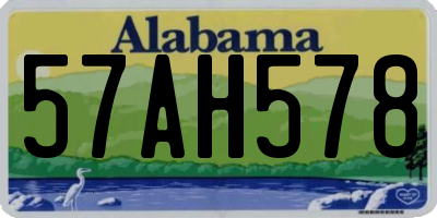 AL license plate 57AH578
