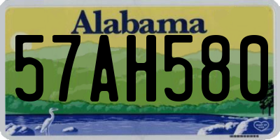 AL license plate 57AH580