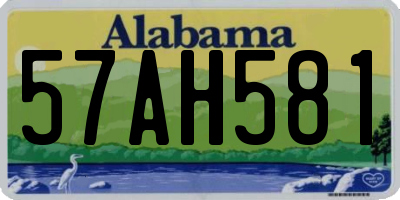 AL license plate 57AH581