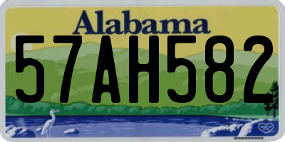 AL license plate 57AH582