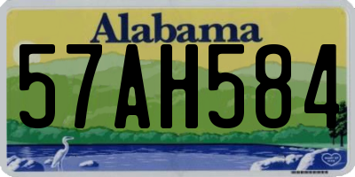 AL license plate 57AH584