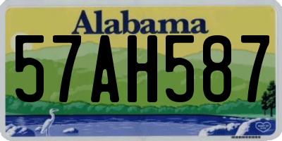 AL license plate 57AH587