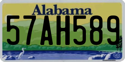 AL license plate 57AH589