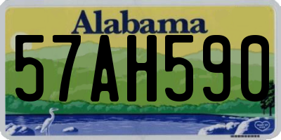 AL license plate 57AH590