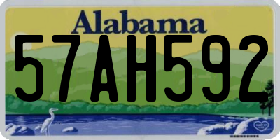 AL license plate 57AH592