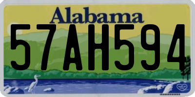 AL license plate 57AH594