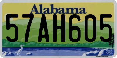 AL license plate 57AH605