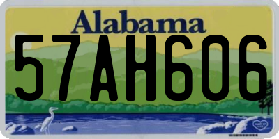 AL license plate 57AH606