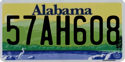AL license plate 57AH608