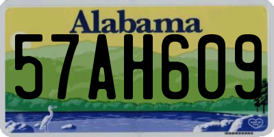 AL license plate 57AH609