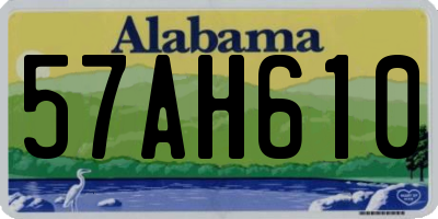 AL license plate 57AH610