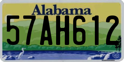 AL license plate 57AH612