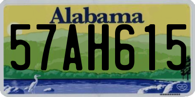AL license plate 57AH615