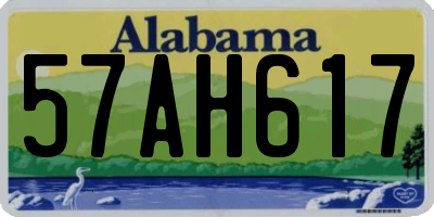 AL license plate 57AH617