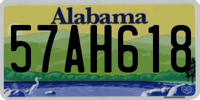 AL license plate 57AH618