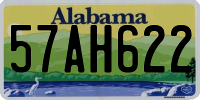 AL license plate 57AH622