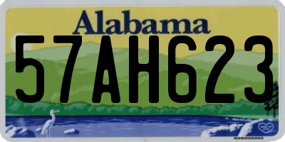 AL license plate 57AH623