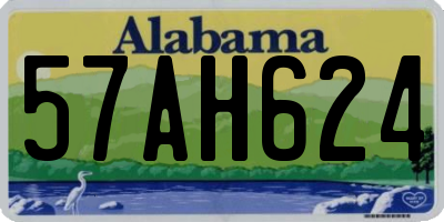 AL license plate 57AH624