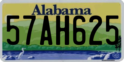 AL license plate 57AH625
