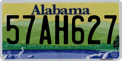 AL license plate 57AH627