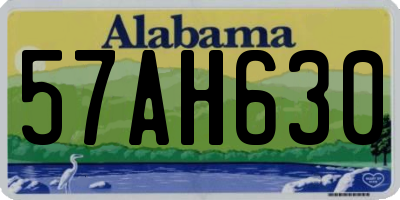 AL license plate 57AH630