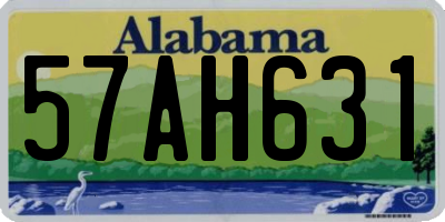 AL license plate 57AH631