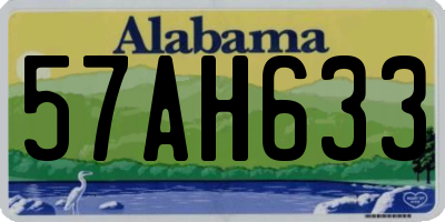 AL license plate 57AH633