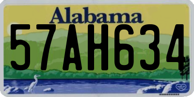 AL license plate 57AH634