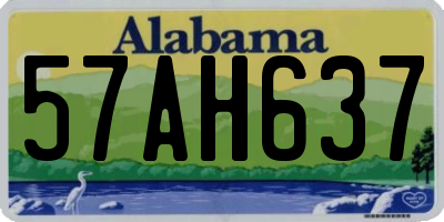 AL license plate 57AH637