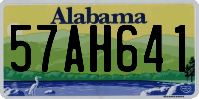 AL license plate 57AH641
